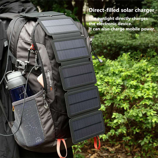 **Portable Folding Solar USB Charger**